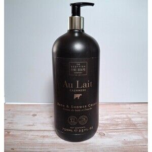 The Scottish Fine Soaps Company Bath and Shower Cream Au Lait Cashmere 25 oz New